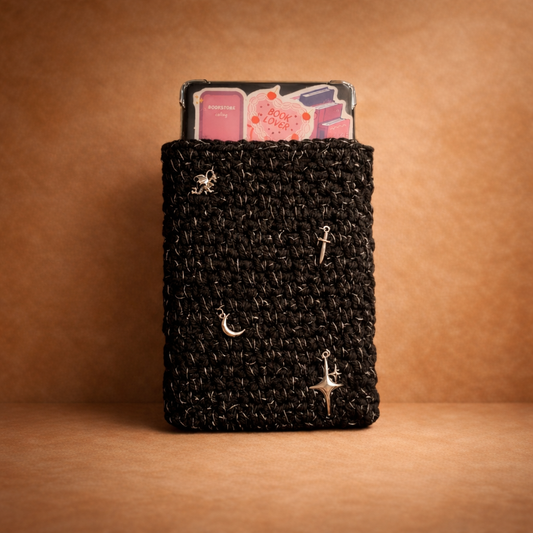 Midnight Crochet Kindle Sleeve – Handmade Bookish Case