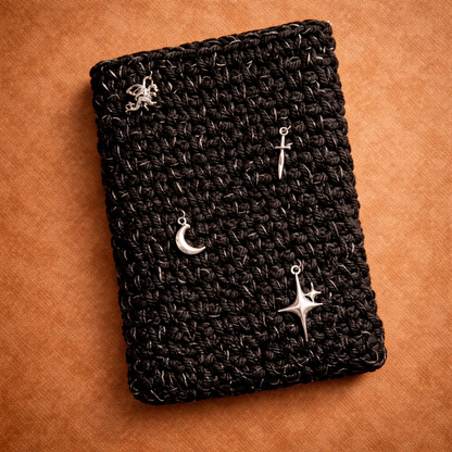 Midnight Crochet Kindle Sleeve – Handmade Bookish Case