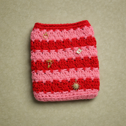 Sweetheart Crochet Kindle Sleeve – Handmade Bookish Case